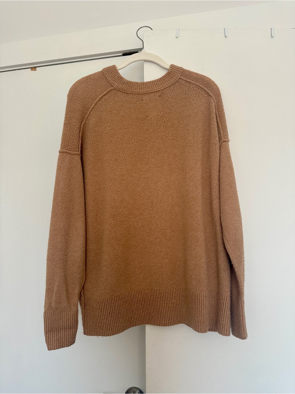 aerie Crewneck Sweater - Camel Brown - Picture 2 of 2